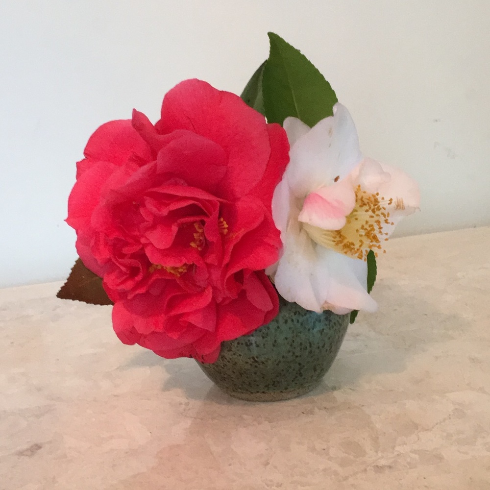 Very small ceramic vase by studio artist